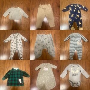 BABY BOY SIZE 0-3 MONTH (0-3M) CLOTHING LOT